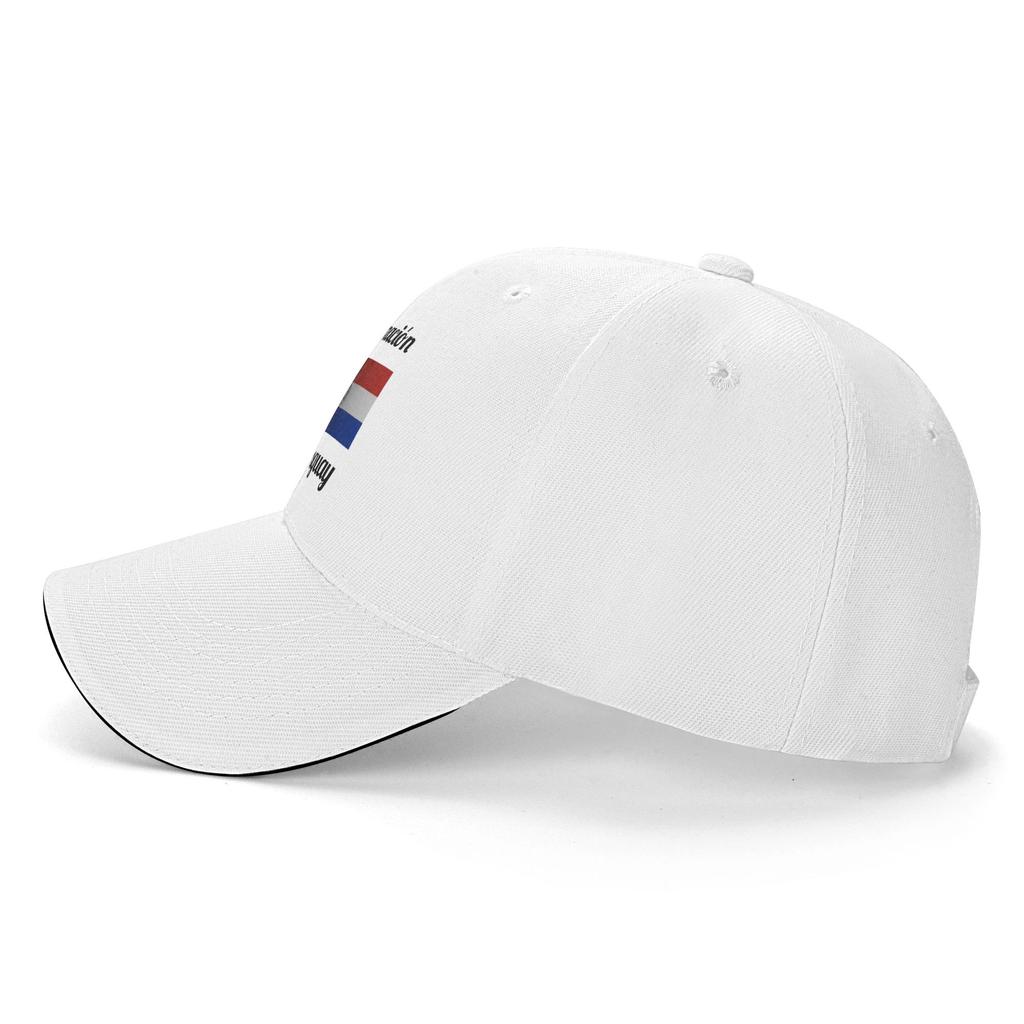 PARAGUAY Flag Art Design Baseball Cap  Kpop Rock Wholesale Hip Hop Hats WoWomen Women Fashion Design Baseball Caps