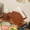 Napkin Holder Toothpick Wood Freestanding Compact Modern Organizer