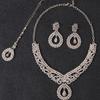Серьги со стразами, колье, ожерелье, свадебные комплекты ювелирных изделий, костюм для вечеринки невесты, аксессуары для платья