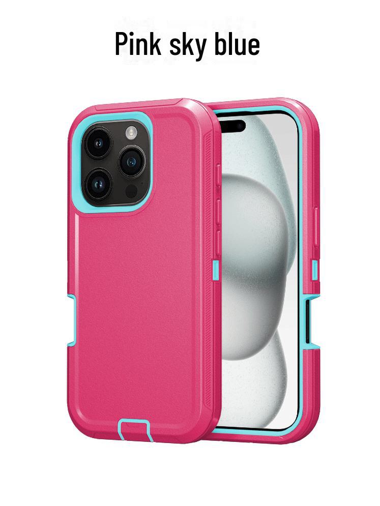 Чехол для телефона Apple 16 Pro Max Three-Proof Solid Color Anti Fall