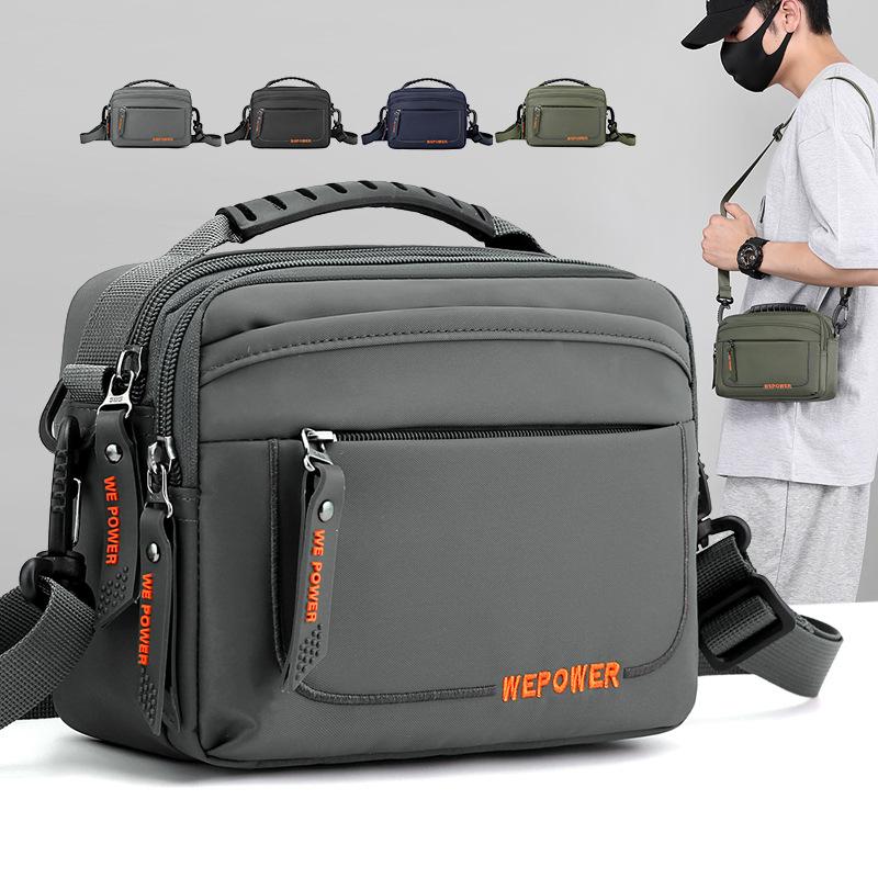 Casual Men's Messenger Bag Anti-splashing Outdoor Shoulder Bag Multi-functional Travel Fanny Pack Hanging Bag