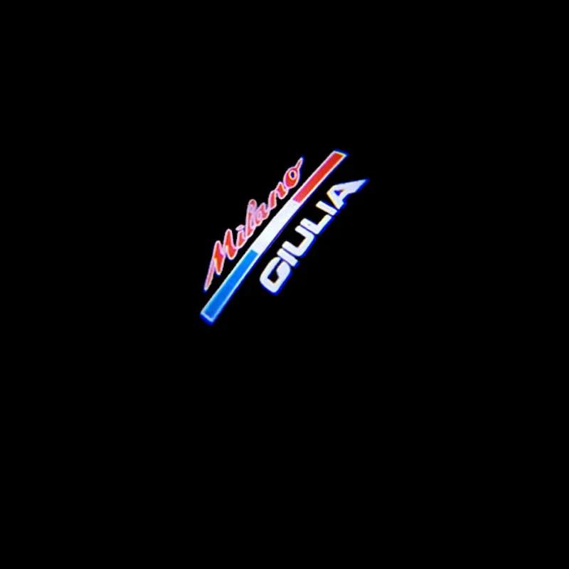 For Alfa Romeo 159 LED Car Door Welcome Light Logo Projector for Alfa Romeo 147 156 Giulietta Giulia Mito Stelvio Brera Spider