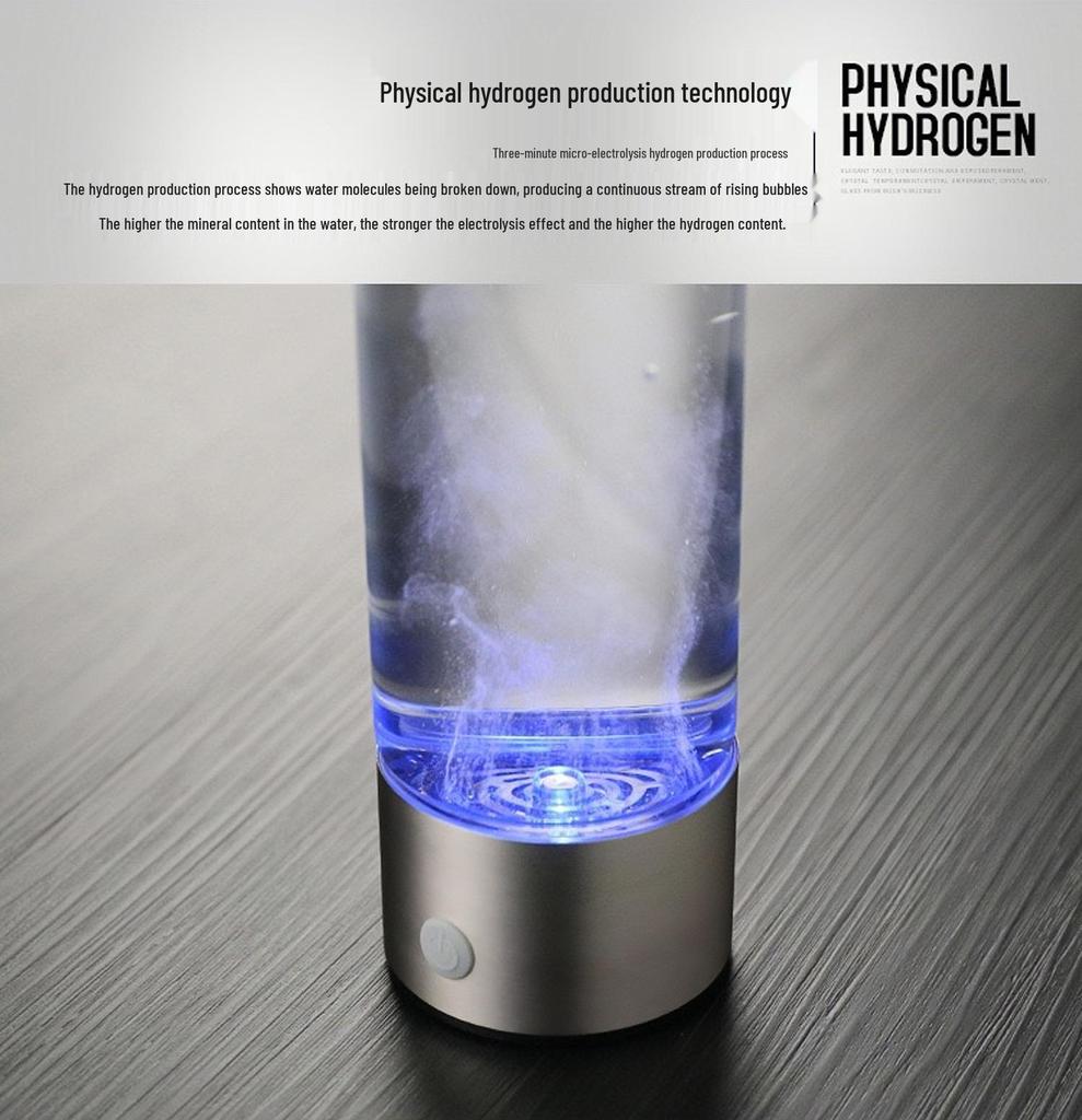 Hydrogen-Rich Water Cup: Portable Negative Ion Hydrogen Generator Health Cup Gift