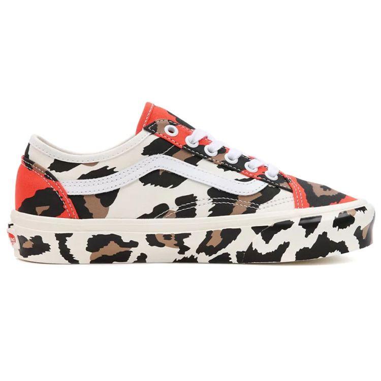 Vans Животный Старая школа Сужающиеся Унисекс Черный Белый Красный Леопардовый VN0A54F4B6B