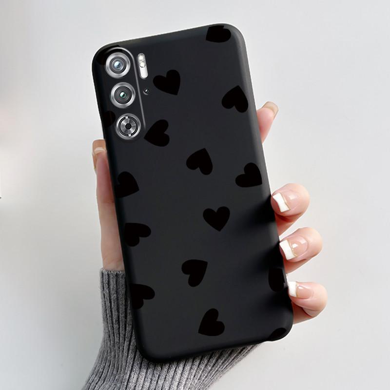 Чехол для телефона ZTE Nubia Red Magic Redmagic 9 9S Pro Plus 5G, милый кролик с сердцем, защитный, черный матовый ТПУ, мягкий чехол-бампер