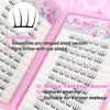 Stylish False Eyelashes Inspired Design Comic Fluffy Clustered Slender Self-Adhesive Segmented Lashes Perfect For Everyday