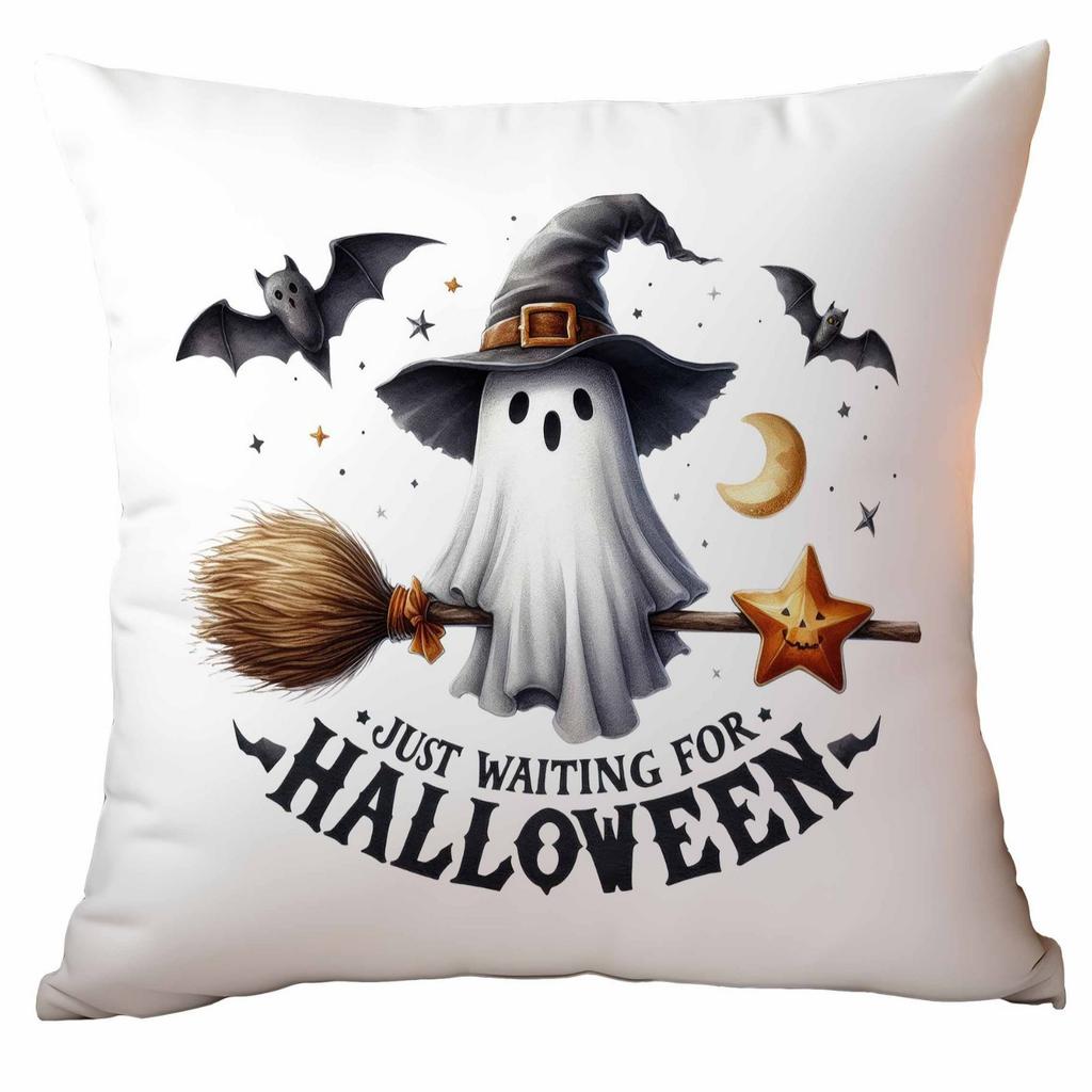 Новая Популярная Хэллоуинская Наволочка Милая Серия Привидений Льняной Материал Хэллоуин Украшение для Дивана