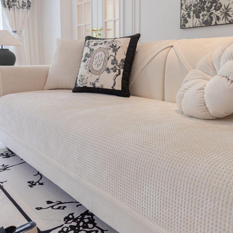 Подушка для дивана, универсальная нескользящая подушка на четыре сезона, простая современная вафельная синель, универсальный чехол для дивана, тканевый чехол