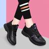 2024 New Women's Shoes Autumn Leather Running Shoes Korean Version Versatile Casual Shoes Velvet Warm Shoes Non-slip Waterproof Shoes