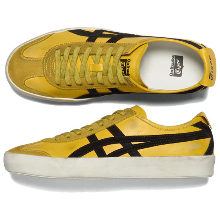 ONITSUKA TIGER MEXICO 66 Износостойкие Низкие Повседневные Кроссовки Унисекс Желтый Черный 1183C549-750