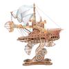 Fantasy Airship DIY 3D Wooden Puzzle Assembly Ship Building Block Kits  Friends Birthday Gifts