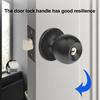 Stainless Steel Door Knob Indoor Home Office Bedroom Bathroom Silent Privacy Door Lock Matte Black Interior Door Handle Replacement