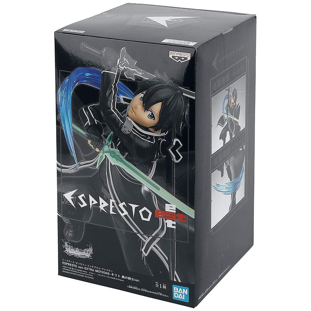 BANPRESTO Sword Art Online Integral Factor ESPRESTO est EXTRA MOTIONS Кирито Черный Мечник Вер. Коллекционная фигурка