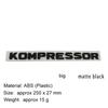 Premium TURBODIESEL KOMPRESSOR Compressor for CLK SLK SL CLS ML A B C S R Class Car Hood Fender Trunk Rear Bonnet Nameplate Decal Emblem Badge Sticker