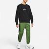 Nike Спортивная одежда Swoosh Повседневная толстовка с длинным рукавом с круглым вырезом Мужские топы Черный DA0087-010