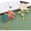 School Office Supplies Chinese style Tassel Pendant Bookmark Metal Book Clip Pagination Mark