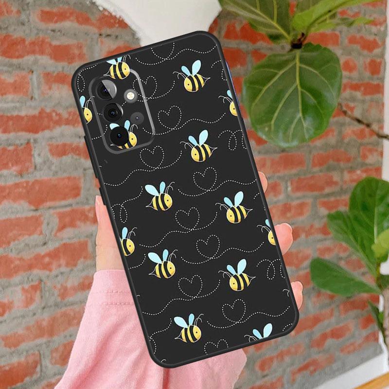 Bumble Bee Honeycomb Honey Phone Case For Samsung Galaxy A54 A34 A14 A55 A35 A25 A15 A52 A32 A12 A51 A71 A13 A33 A53