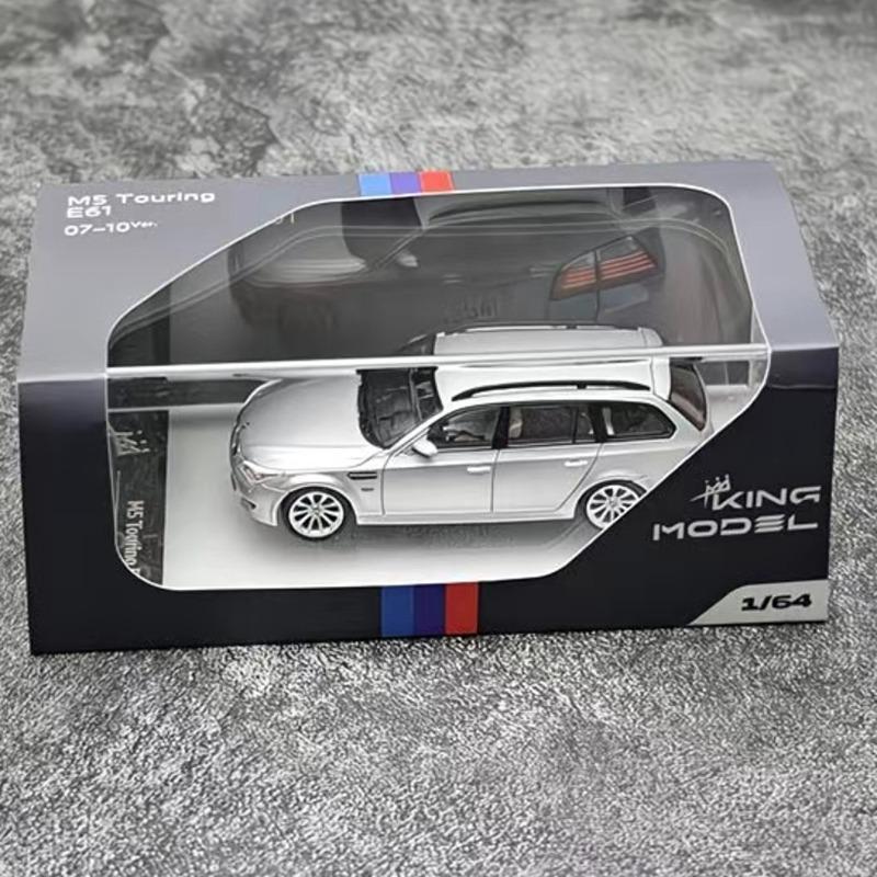 KING MODEL Литая модель 1/64 BMW M5 E60 E61 коричневый белый Модель автомобиля Сплав BMW M5 Игрушечная модель автомобиля Предмет для коллекции и демонстрации