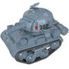 Doyusha Deformed Plastic Model Series Military T-34 Tank with Combatant Figure (Gray) Pre-Colored Plastic Model DPM-Tnk-2