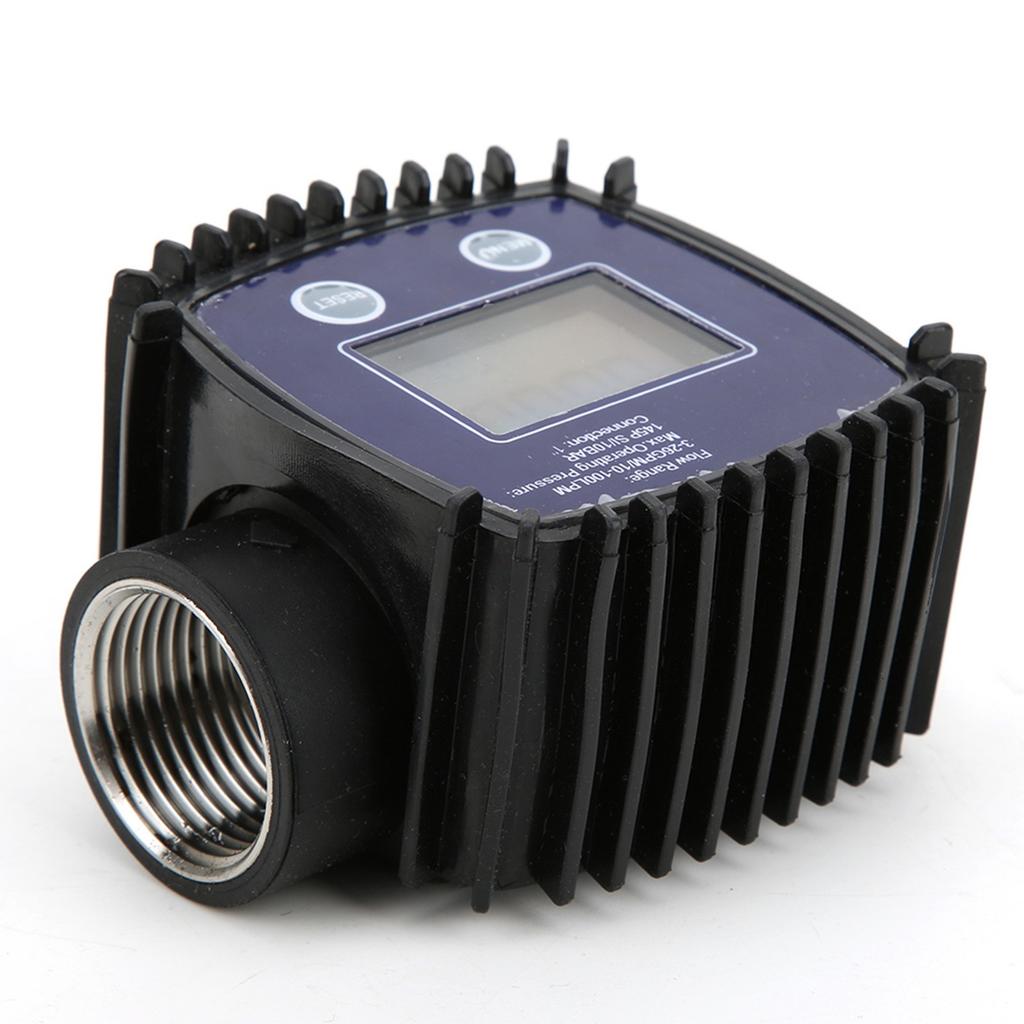 K25 1in Female Thread Flowmeter Digital Display Water Liquid Flow Sensor 10‑100L/MIN