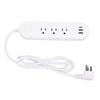 5FT 5 In 1 USB Power Strip 30W USB A Type C Multifunctional Flat Plug Power Board for Study Work