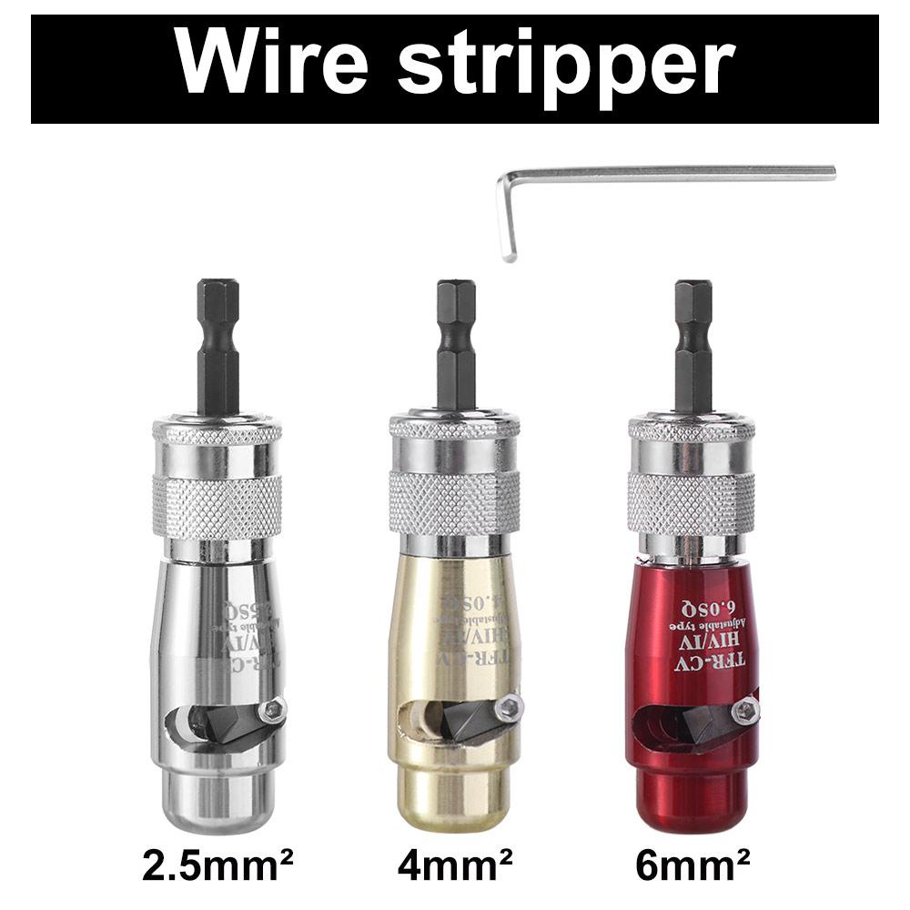 Professional Electric Wire Stripper Quickly Stripping Wire Stripper Bit Kit  Electrical Tools