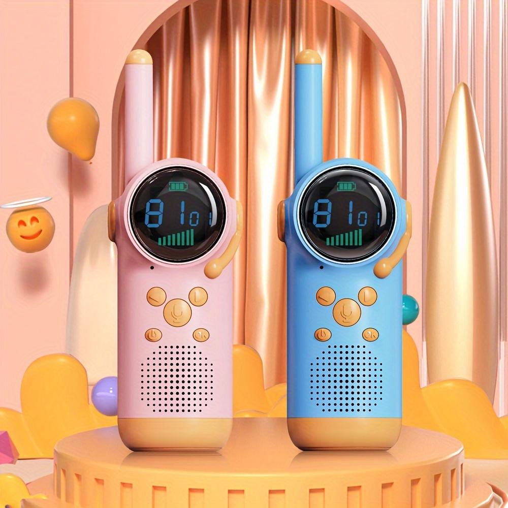 Pack of 2, Small and Cute Toy Walkie-talkie for Children with a Range of 3 Kilometers