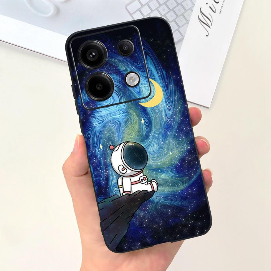 Чехол для телефона Xiaomi Redmi Note 13 Pro 5G с принтом "Корова" и клетчатым узором, из мягкого жидкого силикона, Funda для Redmi Note 13 4G Pro+ Plus