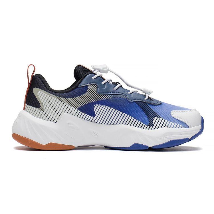 Li Ning Dark Night Elf 2.0 Durable Sports Casual Shoes Kids Sneakers White Blue YKCS120-5