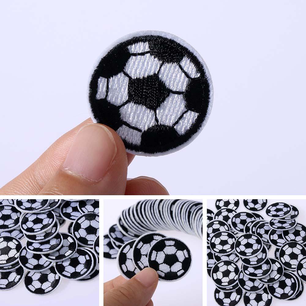 10pcs/lot Hot Clothes Garment Supplier Iron On Stickers Football Patches Embrioidered Appliques