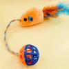 Interactive Plush Cats Exercise Mouse Toy with Bells Ball and Feathered Promotes Active Playtimes And Owner Pet