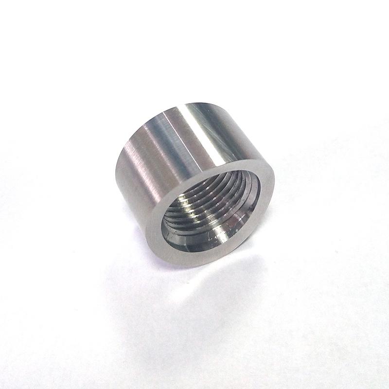 2pcs M18x1.5 02 Oxygen Sensor Base Gap Curve Notched Nut Weld Bung Bsae Round Nut