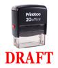 Printtoo DRAFT Self Inking Rubber Stamp Office Стационарный пользовательский штамп-черный