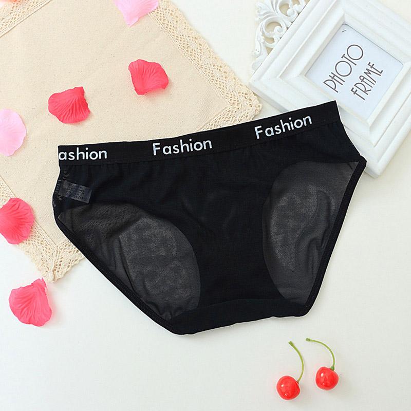 Сексуальные трусики для женщин, бесшовные трусы ikule, прозрачное нижнее белье из сетчатой ​​пряжи с низкой талией N04