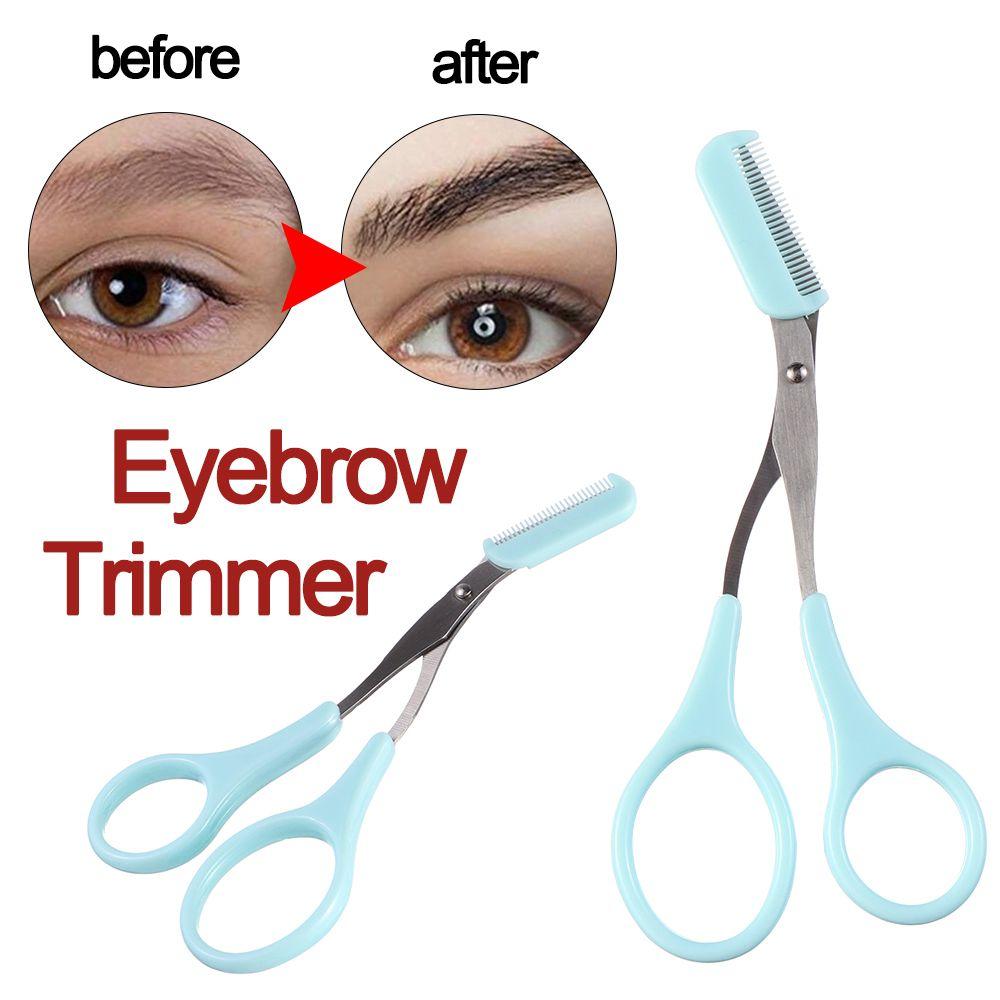 Красота Нержавеющая сталь Уход за бровями Ресницы Заколки для волос Триммер для бровей Расческа для удаления волос