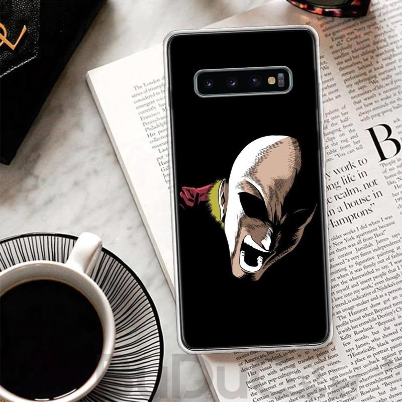 Чехол One P-Punch-Man Saitama King для Samsung Galaxy S8 S9 Plus S10 Lite Note 8 9 10 Pro 20 Ultra S7 Edge M11 M21 M32 M51 Печать