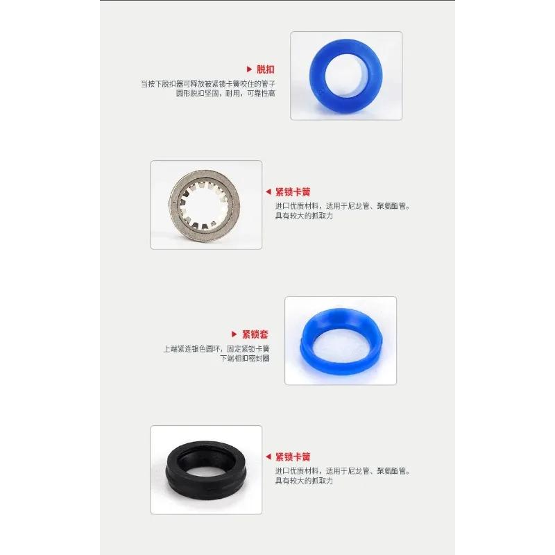 PV 4 6 8 10 12 14 16 мм 1/4" НЗ Шланг Синий Черный Белый Угольник Быстроразъемное Пневматическое Соединение Быстросъемное Воздушный Компрессор