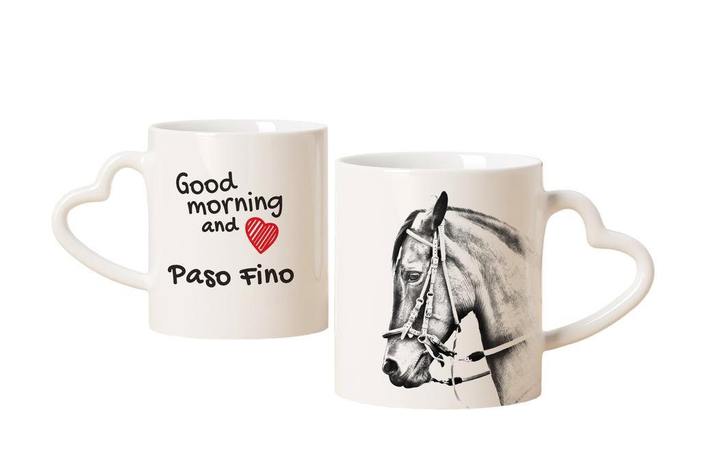 Paso Fino – Cup with a horse, a cute cup with a heart-shaped handle | Art-Dog