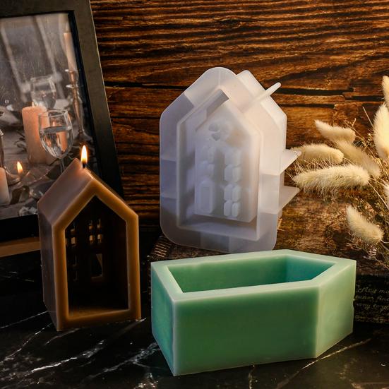 Силиконовые формы для свечей из соевого воска и мыла, легко извлекаемые