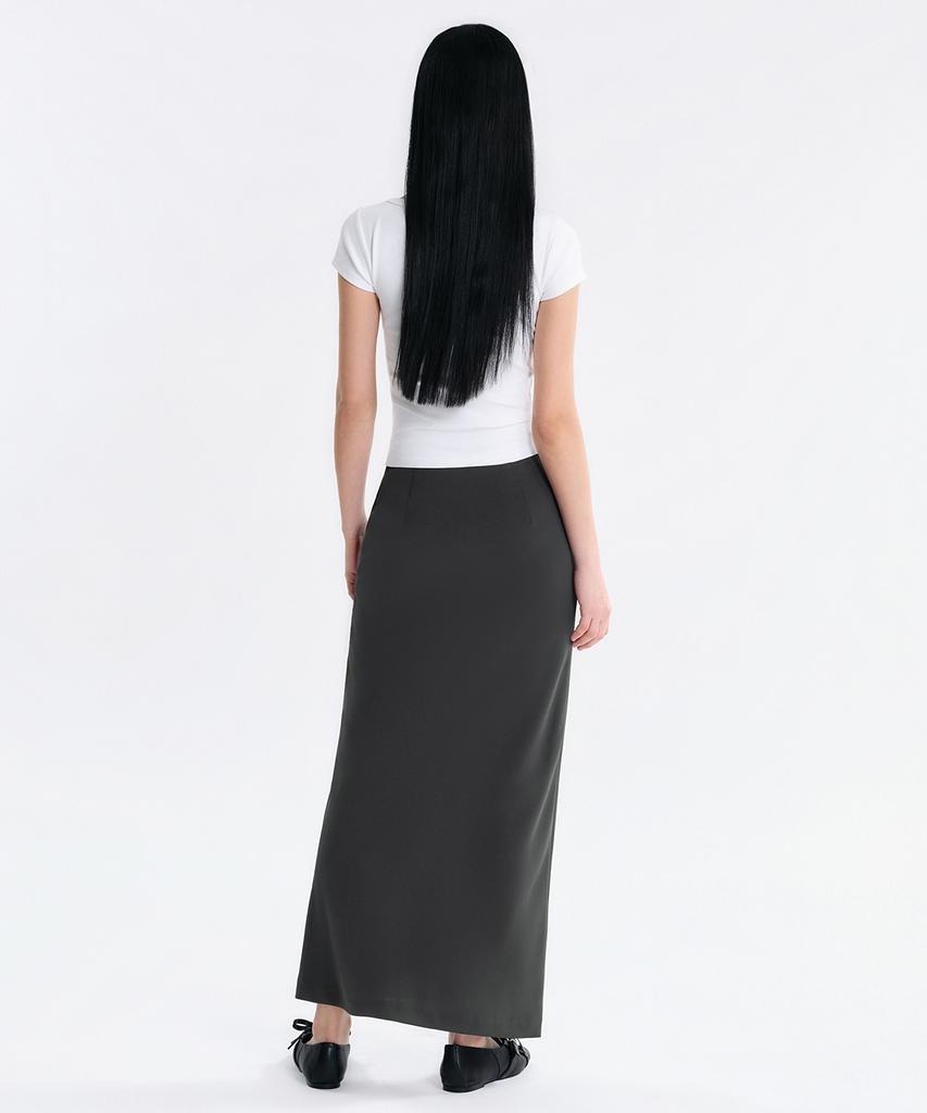 Musinsa Standard Woman Women'S Fluid Maxi Skirt [Gray]
