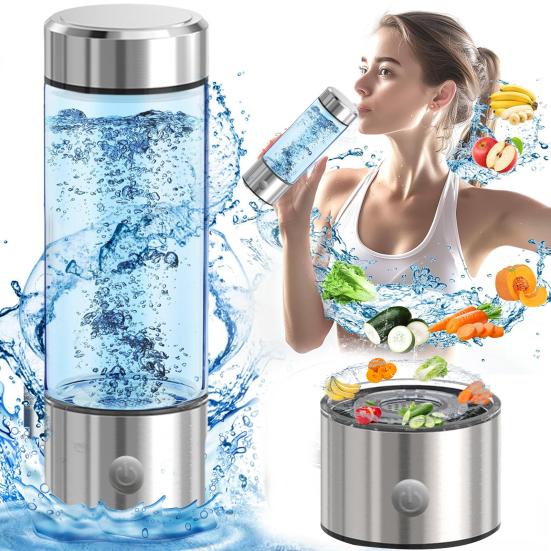 Генератор бутылки с водородной водой объемом 420 мл, 3-минутная чашка для быстрого электролиза водорода, SPE и PEM, 1600ppb ионов водорода, бутылка для очищенной воды