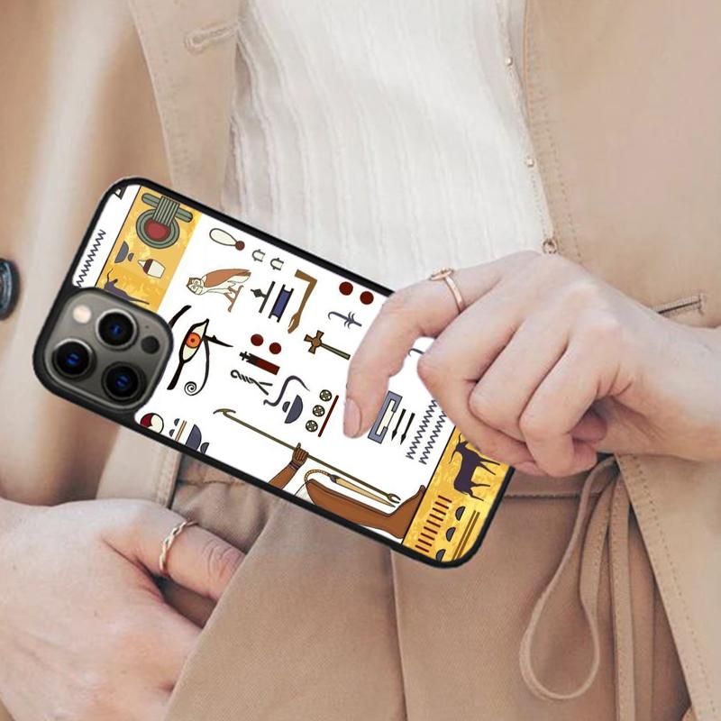 Египет Нефертити Анубис Анх Фараон Магнитный Чехол для Телефона ДЛЯ APPLE iPhone 17 Air 16 14 13 12 Pro Max 15 Plus MagSafe Чехол