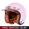 Теплый ретро-шлем три четверти для мужчин и женщин, мотоциклетный, зимний, теплый, круизный, американский 3/4 полушлем.
