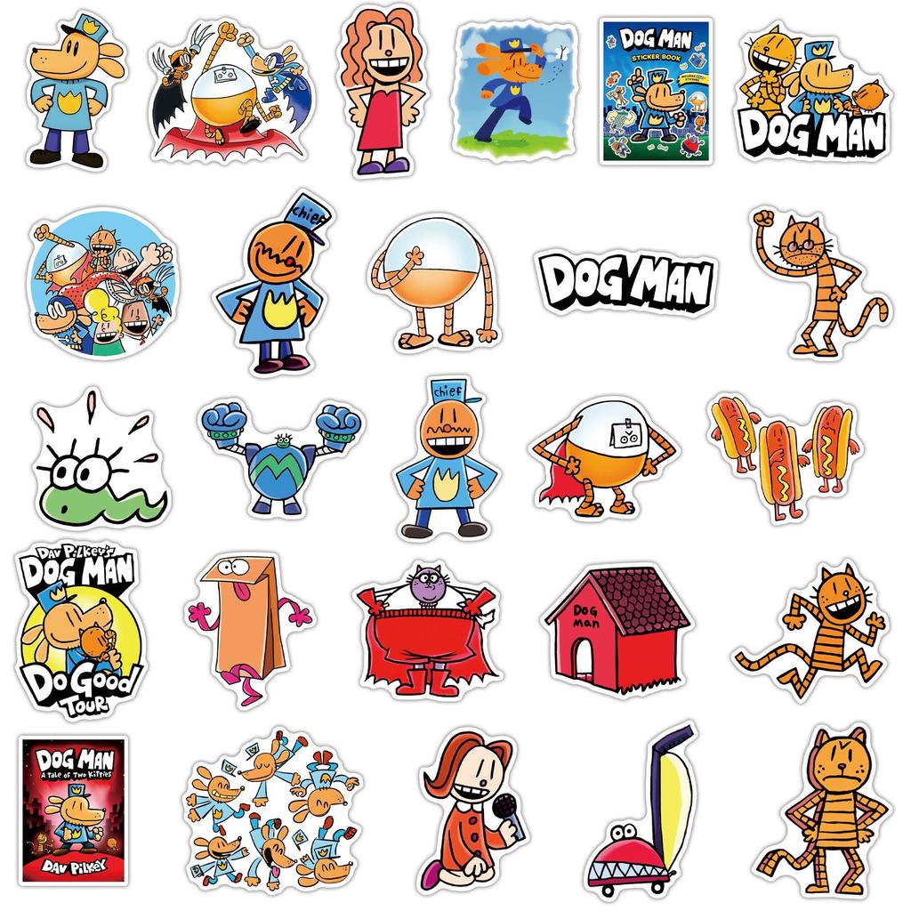 50 Водонепроницаемых наклеек «Собака-детектив» для детских телефонов, бутылок для воды и журналов