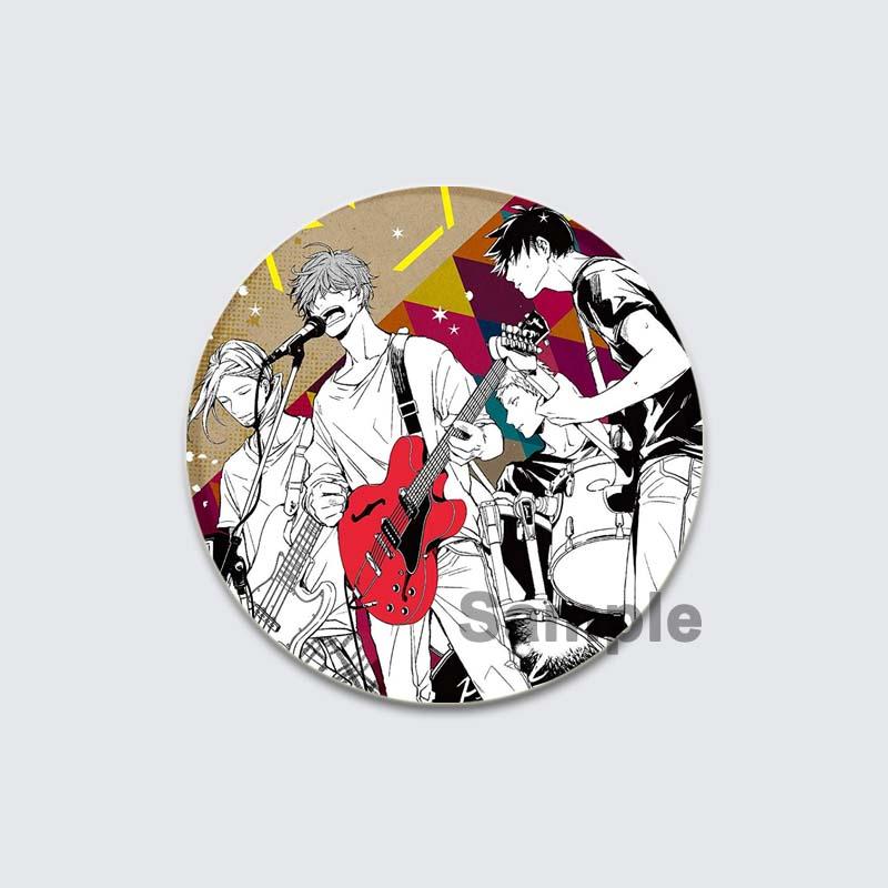 32/44/58 мм Круглые Аниме Подарочные Булавки Ручной Работы Брошь Сато Мафую/Уэнояма Рицука Мультфильм Значок на Рюкзаке Ювелирные Изделия Аксессуары Подарки