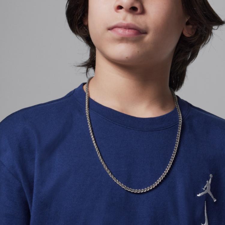 Jordan Футболка MVP23 Мягкая Удобная Приятная к коже Универсальная С коротким рукавом Мужские топы Темно-синий II3091-410