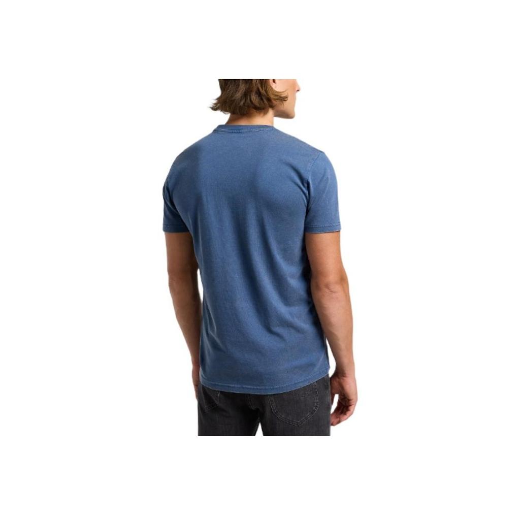 Calvin Klein Минималистичная Удобная Универсальная Повседневная Футболка с Круглым Вырезом и Коротким Рукавом Мужские Топы Светло-Голубой 40EM286-031