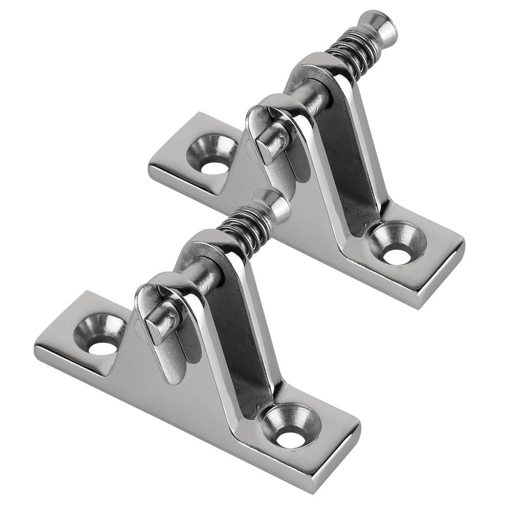 2pcs Stainless Steel Quick Release Boat Deck Hatch Lover Hinge 90 Pin Accessory