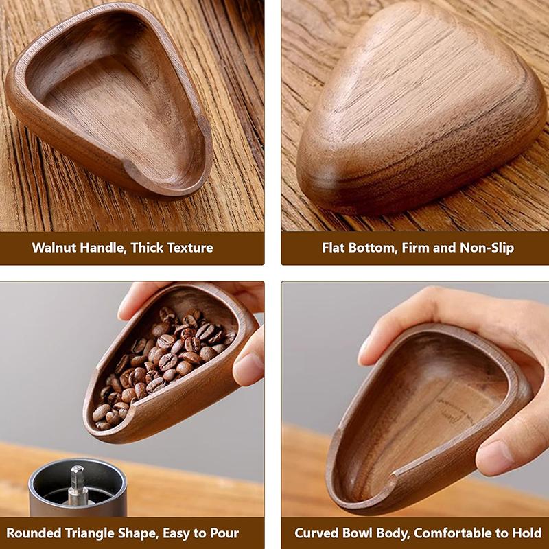 Дозирующий лоток для кофейных зерен из цельного дерева, портативная дозирующая бутылка, инструмент для поддержки кофе
