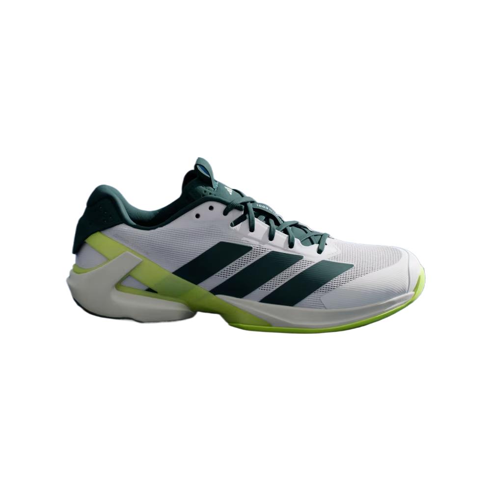 adidas Adizero Ubersonic 5 Белые Аврора Плющ Лимон Мужские Кроссовки Облачно-Белый Прозрачный-Лимонный JR2714